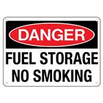 Danger Fuel Storage No Smoking  Sign